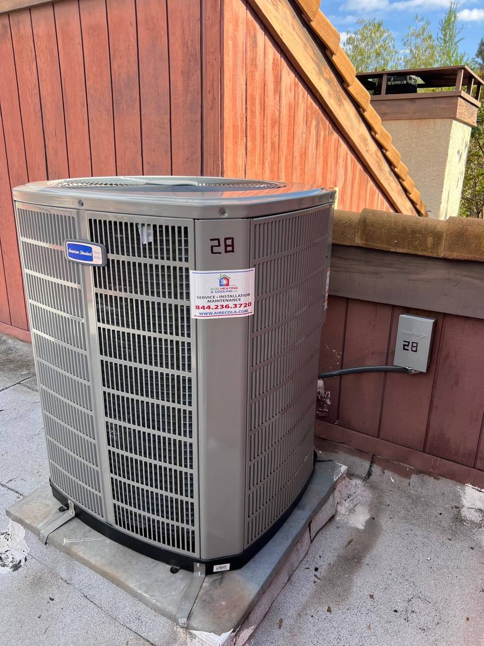 ECO Heating & Cooling heat pump installation