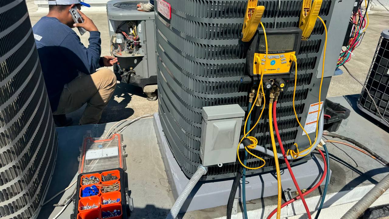 ECO Heating & Cooling HVAC maintenance service at San Fernando Valley home