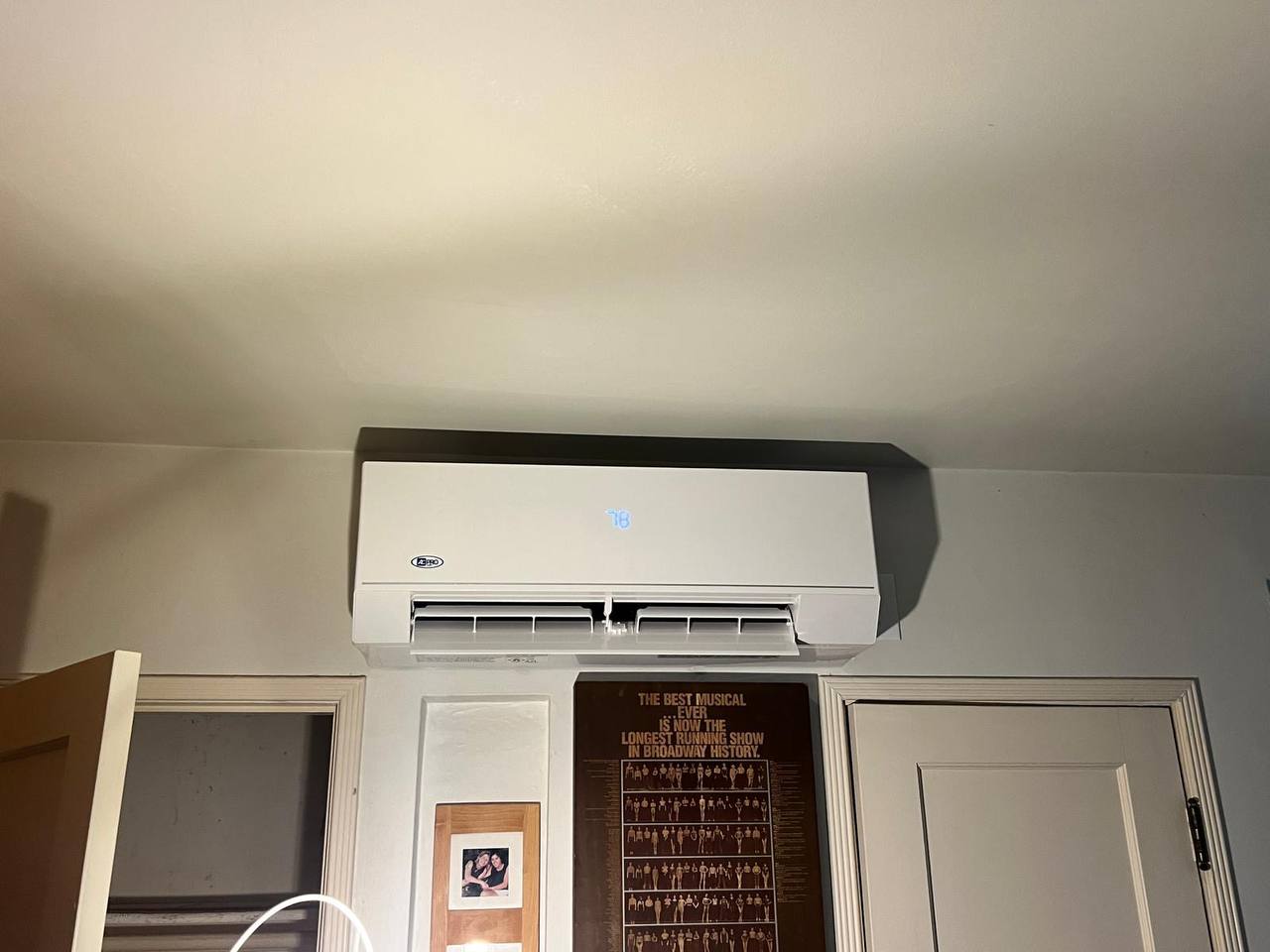 A-Pro ductless mini-split indoor unit installed in Valley home — ECO Heating & Cooling LADWP rebate upgrade